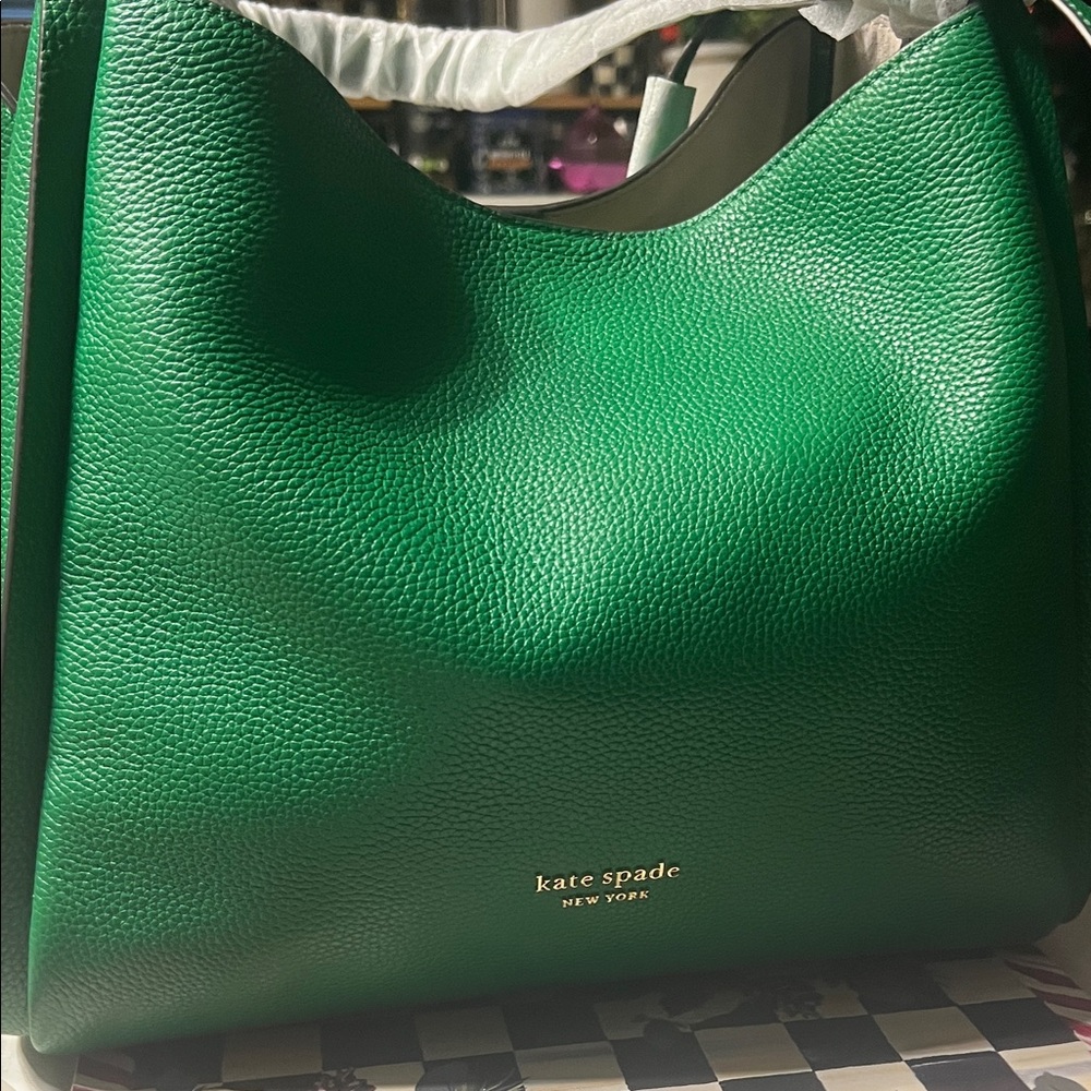 Kate Spade Emerald Green Shoulder Bag - Picture 2 of 7